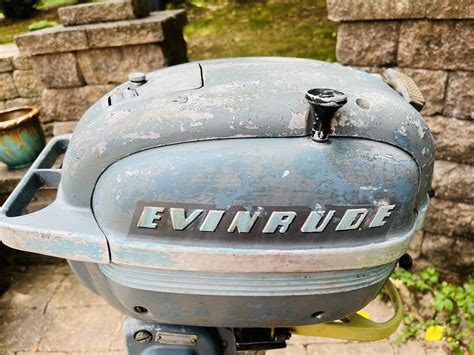 Vtg Evinrude Fleetwin 75hp Model 4443 1951 Outboard Motor Ebay