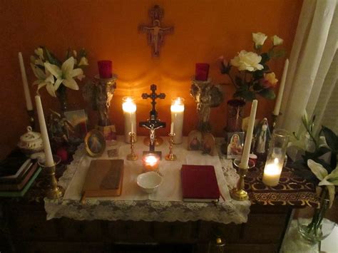 Catholic Altar Sacred Spaces Pinterest Altars