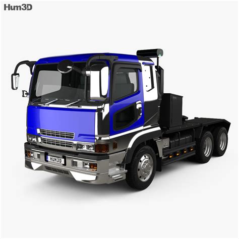 mitsubishi fuso super great fp camión tractor 2007 modelo 3d descargar vehículos on
