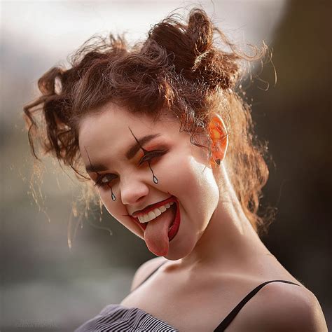 Tongue Out Women Model Face Hd Phone Wallpaper Peakpx