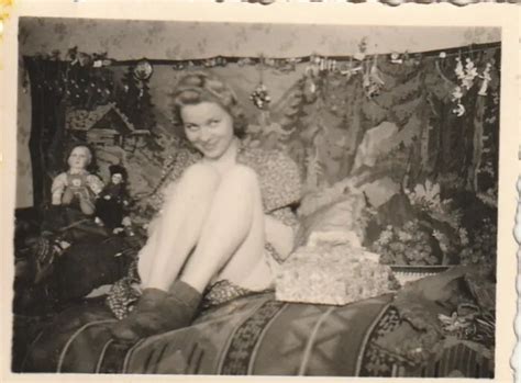 Vintage Foto Bildh Bsche Blonde Junge Frau Nackt Nude Momentaufnahme