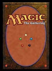 Mtg, magic the gathering card back shrinky dink key chain designer: Card back - MTG Wiki