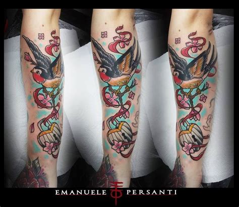 Bird And Locket Tattoo By Emanuele Limited Availability At Revival
