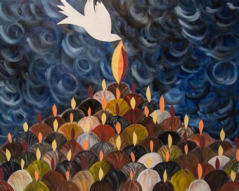 Dove Painting I Will Pour Out My Spirit On All My People By Marianne