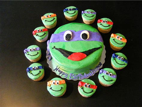 Tmnt Cake And Cupcakes Just The Picture Looks Easy Enough To Make