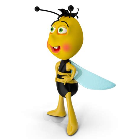Cute Funny Bee Character 22535760 Png