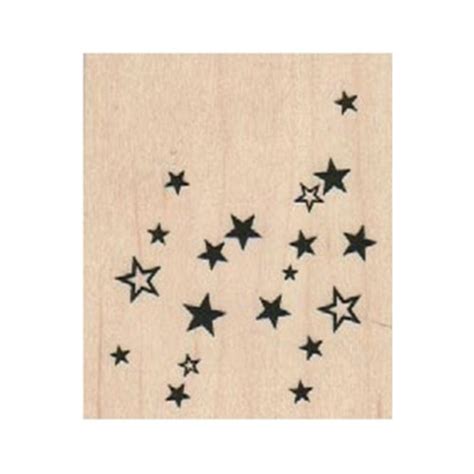 Stars Rubber Stamp Star Stamp Celestial Stamp Space Stamp Etsy