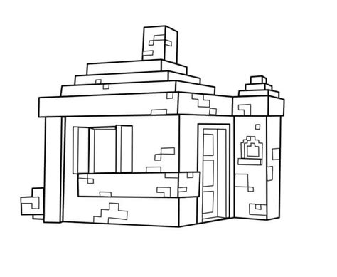 Minecraft House Coloring Page Download Print Or Color Online For Free