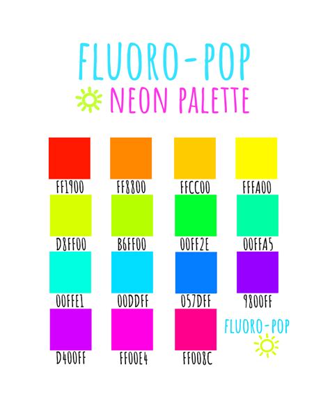 Names Of Neon Colors