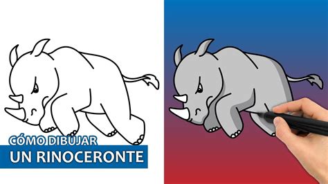 Como Dibujar Un Rinoceronte Fácil Tutorial De Dibujo Paso A Paso