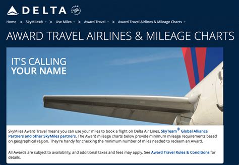 Delta Air Lines Worldwide Skymiles Award Charts Live And Lets Fly