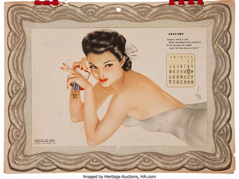 vargas 1943 esquire varga girls calendar esquire inc 1943 lot 14615 heritage auctions