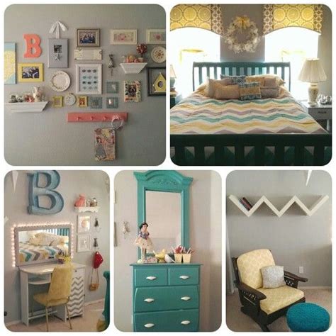 Turquoise Yellow And Gray Bedroom Bedroom Inspiration Kids Bedroom