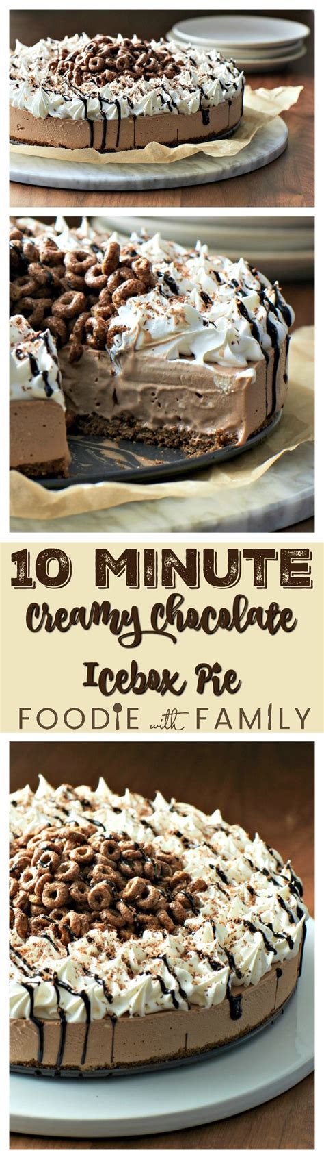 10 Minute Creamy Chocolate Icebox Pie Is As Impressive Tasting As It Is