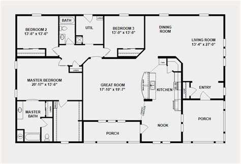 6 Bedroom Triple Wide Mobile Home Floor Plans Mohelar
