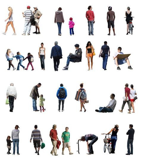 2d Cutout People Casual Person Png Human Figure Sketches