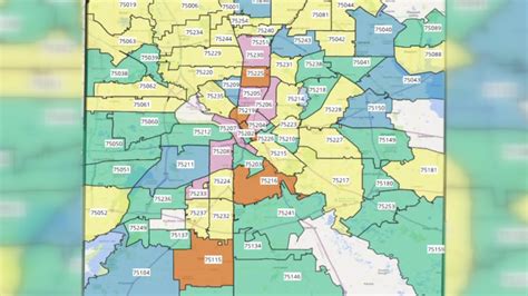 Zip Code Map Dallas Fort Worth Area United States Map