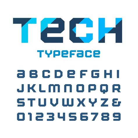 100000 Tech Font Vector Images Depositphotos