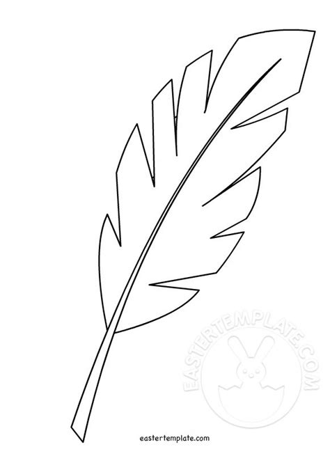 Palm leaf template palm tree leaf template printable palm paper craft about for kids to make for palm sunday celebrations. Hosanna Palm Leaf Easter | Easter Template