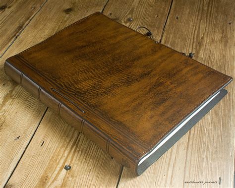 A4 Large Brown Leather Journal Plain Classic Replaceable Pages