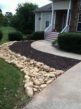 Front Yard Landscaping With River Rock Photos