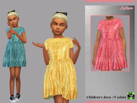 The Sims Resource Children Dress Leandra