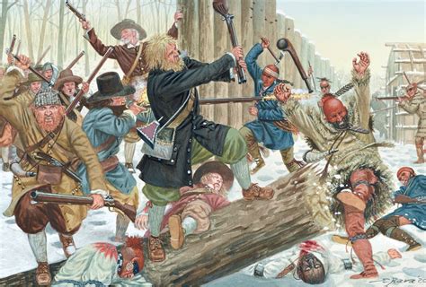 The Army Of The United Colonies Of New England Attacks The Main