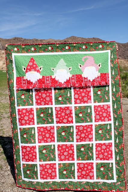 Free Gnome Quilt Pattern By Carol At