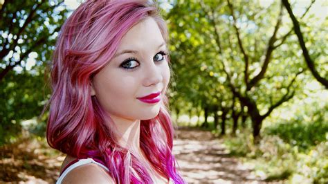 Women Pink Hair Dyed Hair Hd Wallpapers Desktop And Mobile Images