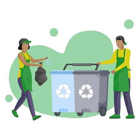 Premium Vector People Throw Garbage Into The Trash Can Characters
