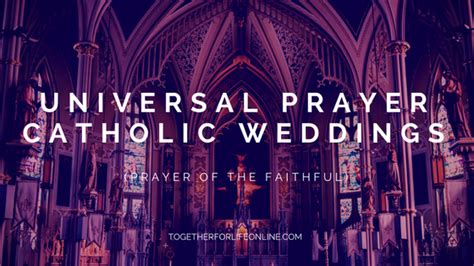 Catholic Wedding Universal Prayer