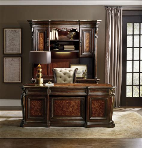 The right executive office desk says a lot about the person sitting behind it, emphasizing your position and conveying your expertise. The Grand Palais Home Office Executive Desk