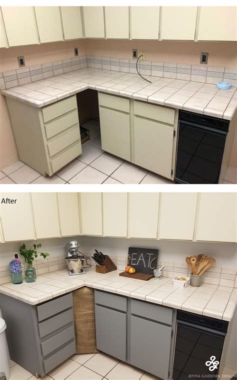 Add Peel And Stick Wallpaper On Cabinets Before And After Of Kitchen