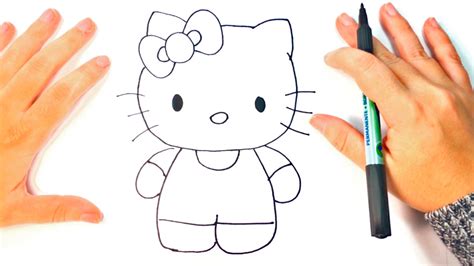 Cómo Dibujar A Hello Kitty Paso A Paso Dibujo Fácil De Hello Kitty