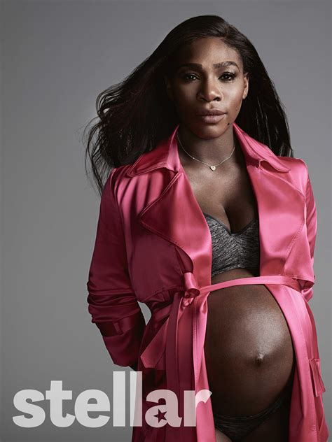 Tennis Ace Serena Williams Shows Off Her Growing Pregnancy Belly And