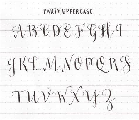 Learn Uppercase Capital Letters Modern Calligraphy Basics Calligraphy