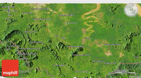 Satellite 3d Map Of Kampung Padawan