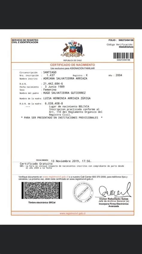 Cómo obtener Certificado de Nacimiento de Bolivia en Chile Cita
