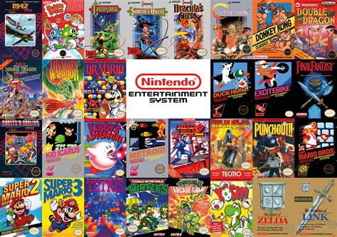 Nintendo Entertainment Sytem Nes Box Art Poster High Etsy