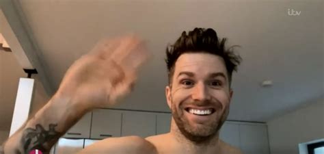 Joel Dommett Leaves Fans Hot Under The Collar As He Appears Topless After Running Late For