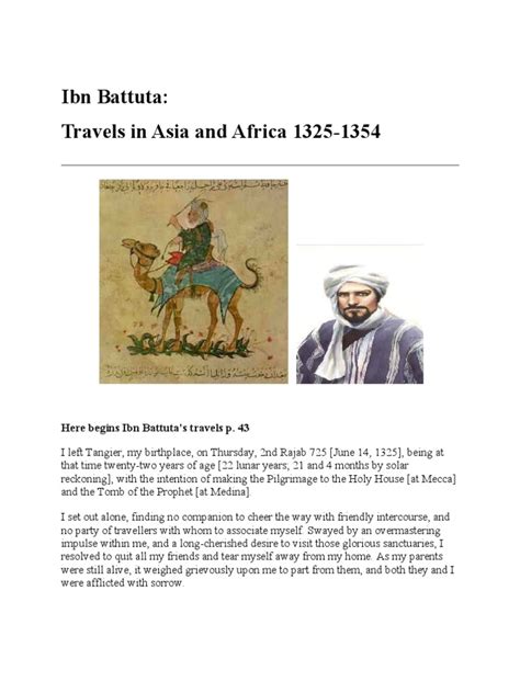 Ibn Battuta Travels In Asia And Africa Pdf Hajj Muhammad