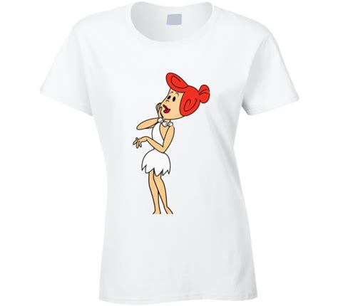 Ladies Wilma Flintstone White T Shirt Etsy