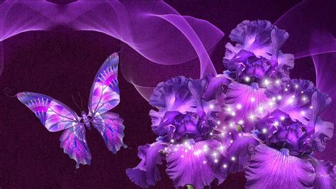 Purple Butterfly Wallpapers 57 Pictures