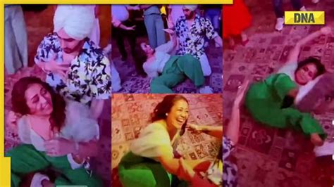 Neha Kakkar Rolls On Floor As She Performs Naagin Dance With Rohanpreet Singh Video Goes Viral