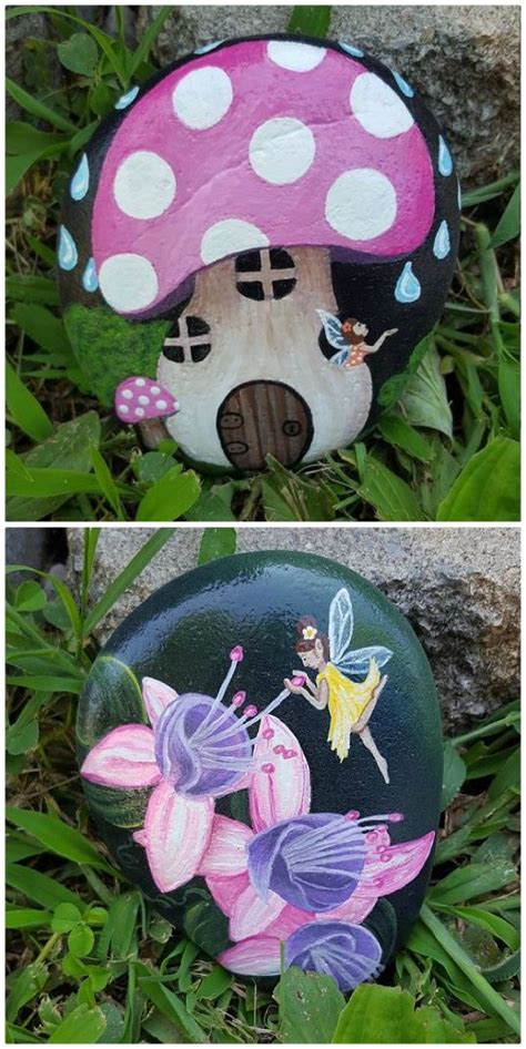 Painted Rock Fairy Houses Pinterest Top Pins The Whoot Painted