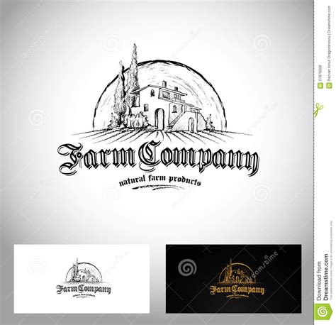 Farm Company Logo Stock Vector Image 57876008