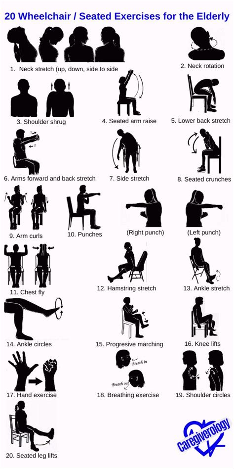 Wheelchair Seated Exercises For The Elderly Seated Exercises Elderly Activities