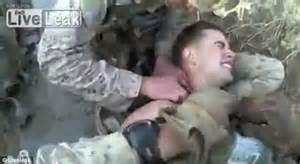 Staggering Footage Of Marine Being Shot In The Neck In Afghanistan But Still Being Able To