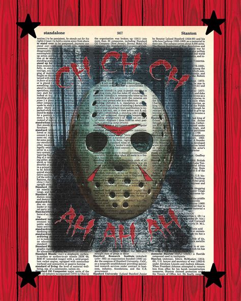 Buy Friday The Th Horror Movie Wall Decor Jason Voorhees Horror Movie Gift Friday The Th