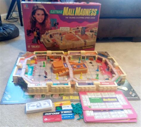 Electronic Mall Madness Board Game 1989 Milton Bradley Complete Mint